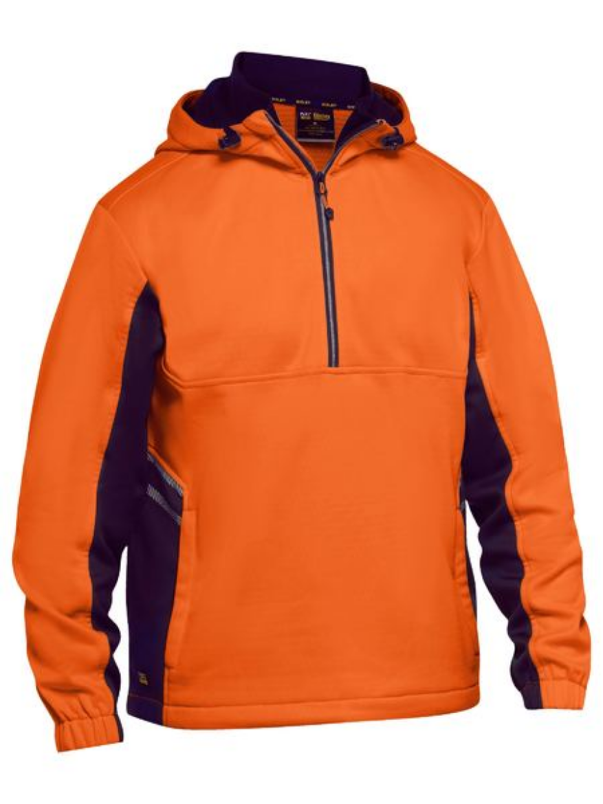 Picture of HI VIS LIQUID REPELLENT FLEECE HOODIE